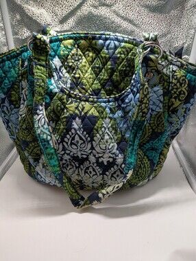 EUC Vera Bradley Quilted Glenna Tote In Caribbean Sea